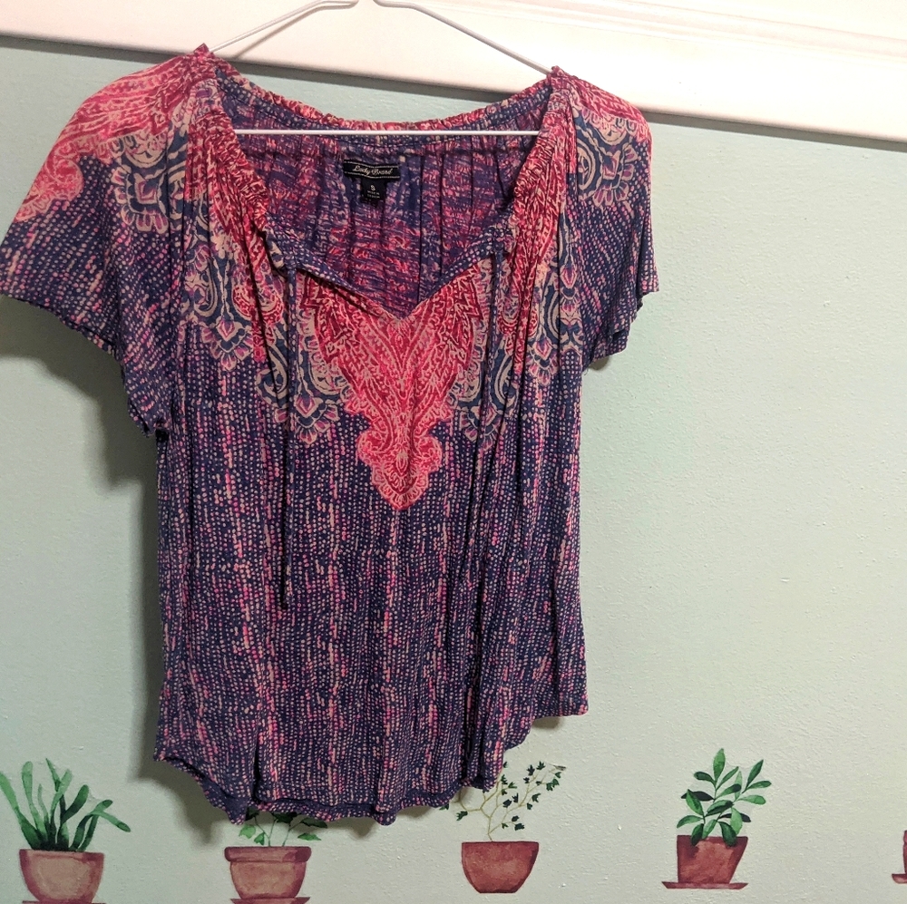Lucky Brand Peasant Blouse - Small